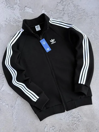 Кофта Adidas чорна — складова набору Набір Adidas набір жилет кофта та штани футболка шапка