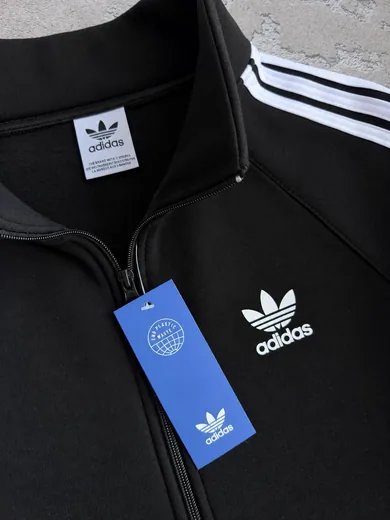 Кофта Adidas чорна — складова набору Набір Adidas набір жилет кофта та штани футболка шапка