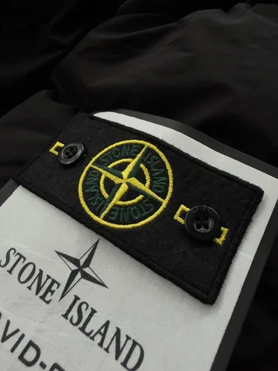 Куртка Stone Island чорна зима фото 4