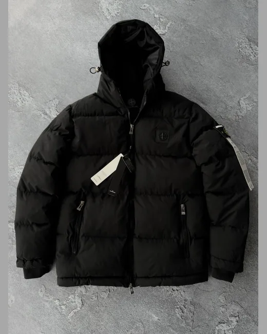 Куртка Stone Island чорна зима