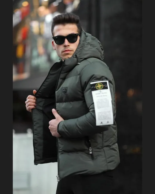 Куртка Stone Island хакі зима