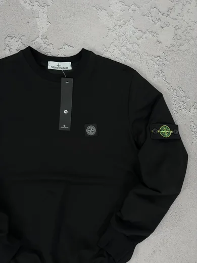 Світшот Stone Island чорний фото 7
