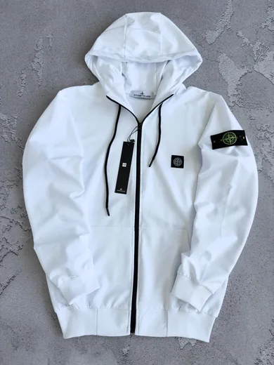 Зіп-худі Stone Island білий фото 2
