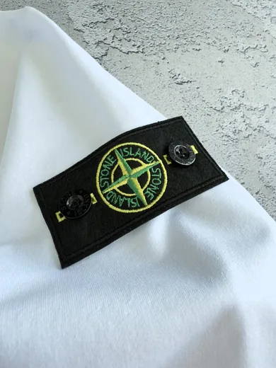 Зіп-худі Stone Island білий фото 6