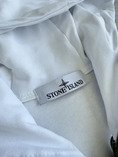 Зіп-худі Stone Island білий фото 4