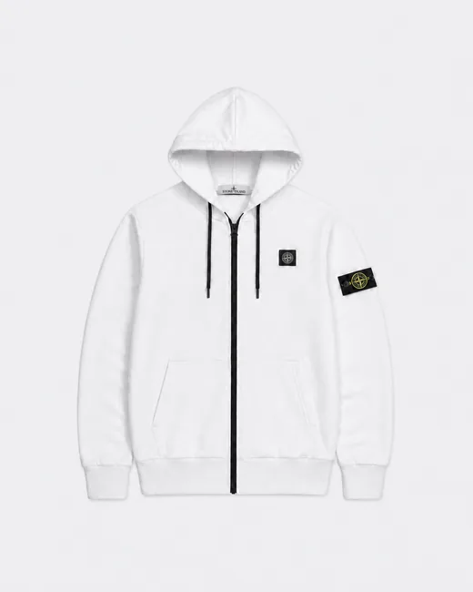 Зіп-худі Stone Island білий
