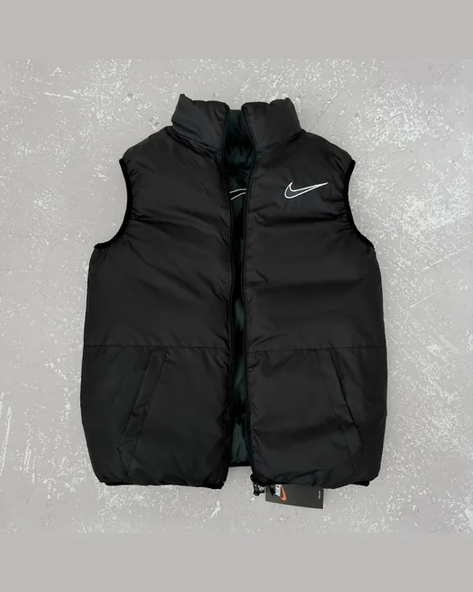 Жилет Nike двох сторонній чорний/смарагдовий фото 3