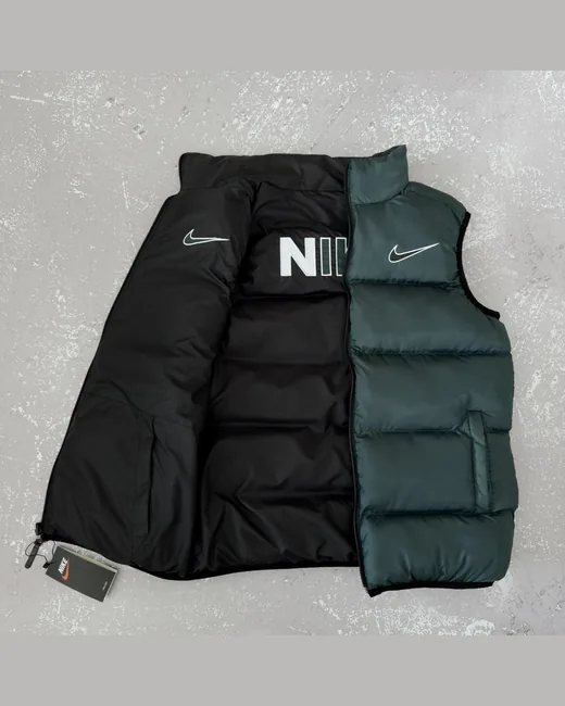 Жилет Nike двох сторонній чорний/смарагдовий фото 4