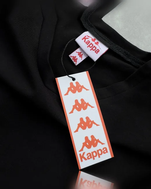 Футболка Kappa чорна фото 2