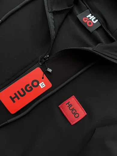 Костюм HUGO зіп-худі та штани чорний — складова набору Набір HUGO вітрівка зіп-худі та штани чорні