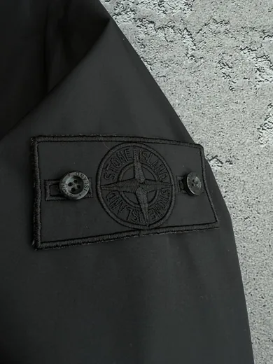 Вітрівка Stone Island чорна фото 2
