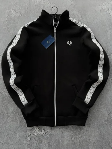 Кофта Fred Perry чорна — складова набору Набір Fred Perry зима кофта та штани чорні