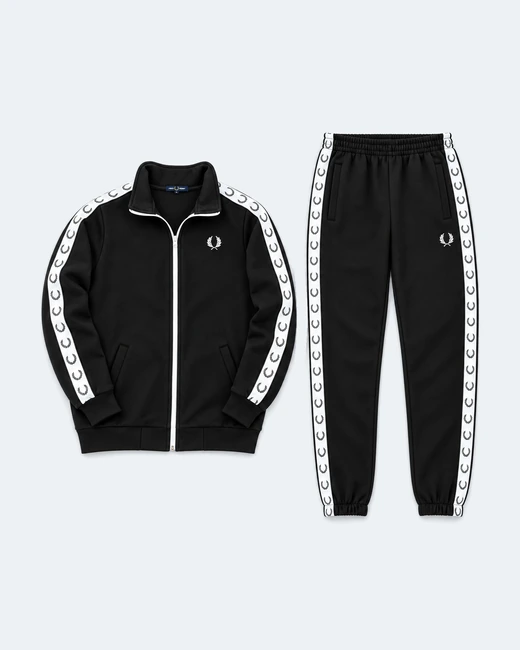 Набір Fred Perry зима кофта та штани чорні