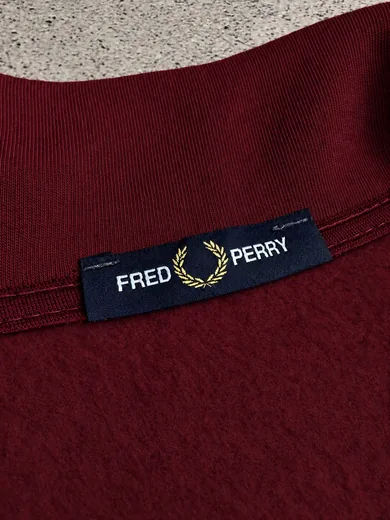 Набір Fred Perry зима кофта бордова та штани чорні фото 6