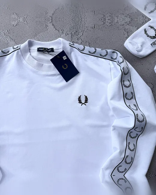 Fred Perry Світшот білий фото 4