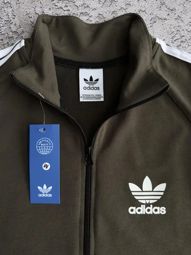 Набір Adidas кофта хакі та штани чорні фото 5