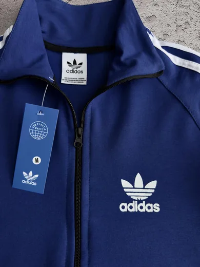 Набір Adidas кофта синя та штани чорні фото 5