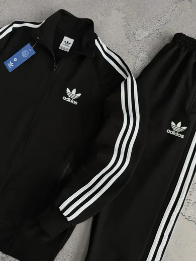 Набір Adidas кофта та штани чорний фото 3