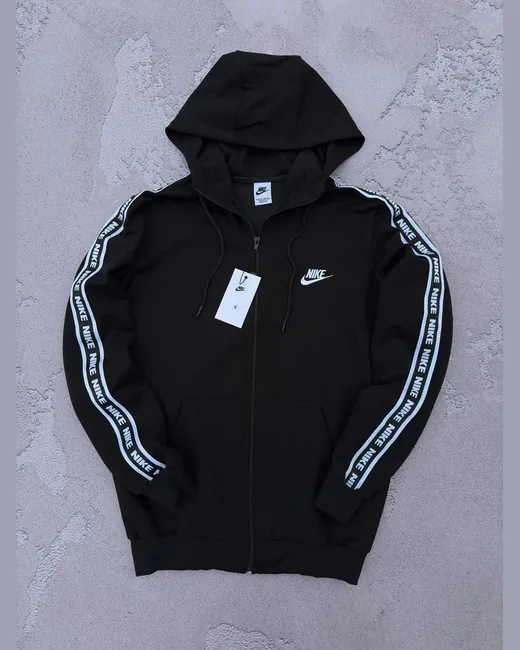 Зіп-худі Nike лампас чорне