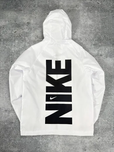 Вітрівка Nike біла принт фото 19