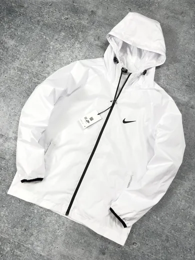 Вітрівка Nike біла принт фото 18