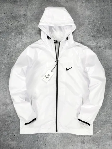 Вітрівка Nike біла принт фото 17