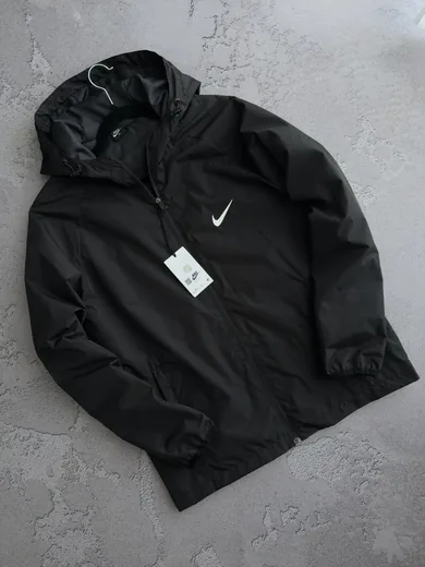 Вітрівка Nike чорна принт фото 6