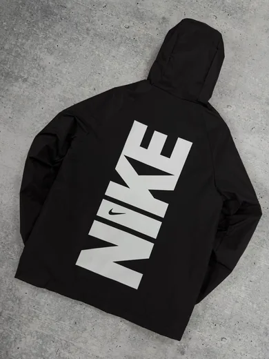 Вітрівка Nike чорна принт фото 7