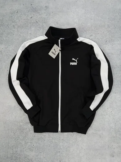 Кофта Puma чорна лампас фото 7