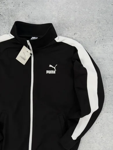 Кофта Puma чорна лампас фото 8