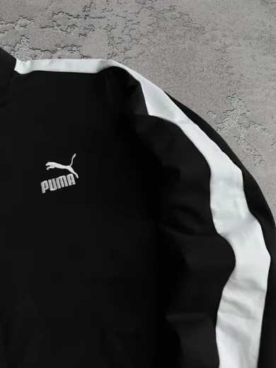 Кофта Puma чорна лампас фото 5