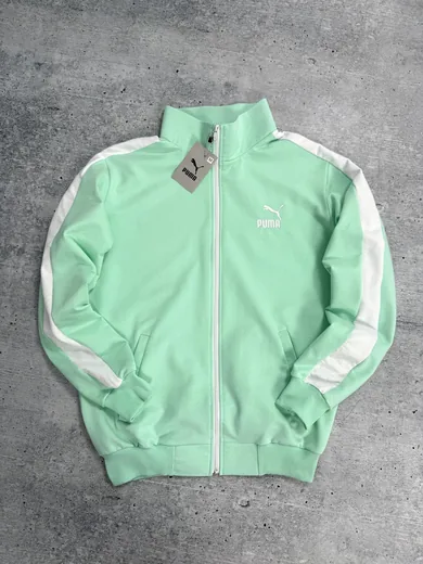 Кофта Puma м’ятна з лампасами фото 6