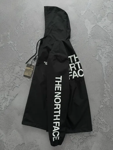 Вітрівка The North Face чорна — складова набору Набір The North Face вітрівка зіп-худі та штани чорний