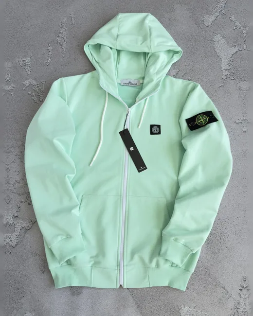 Зіп-худі Stone Island м’ятне
