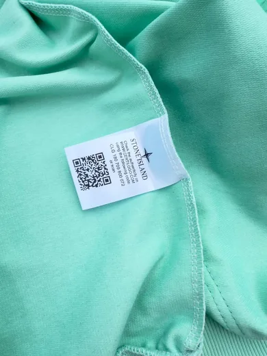 Набір Stone Island зіп-худі м’ятне та штани чорні фото 6