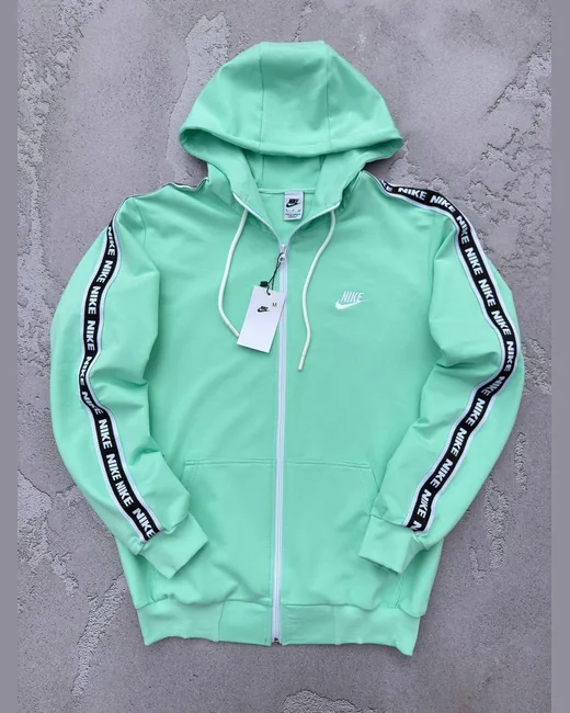 Зіп-худі Nike лампас м’ятне