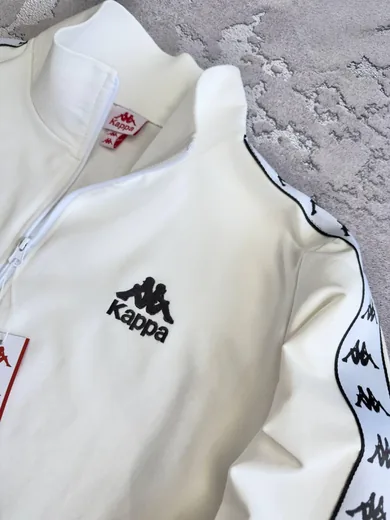 Кофта лампас Kappa молочна фото 3