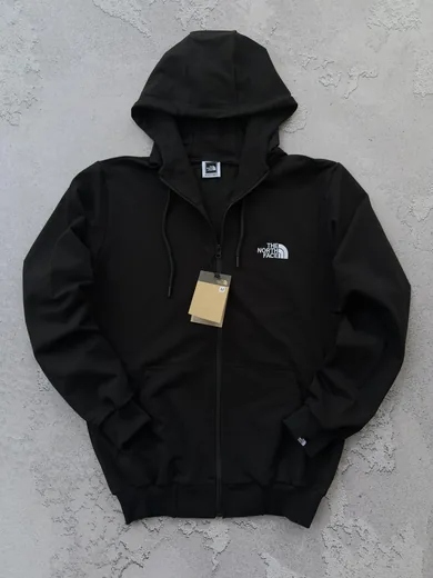 Зіп-худі The North Face чорне — складова набору Набір The North Face вишивка зіп-худі та штани чорні