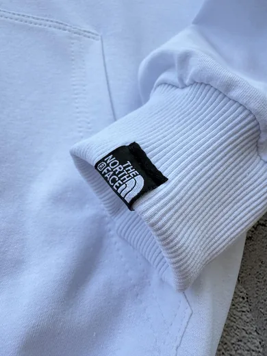 Зіп-худі The North Face біле — складова набору Набір The North Face жилет зіп-худі білий штани