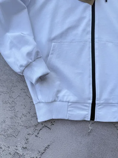 Зіп-худі The North Face біле — складова набору Набір The North Face жилет зіп-худі білий штани