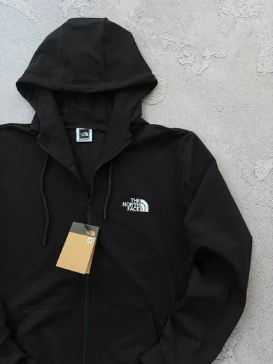 Набір The North Face вишивка зіп-худі та штани чорні фото 4