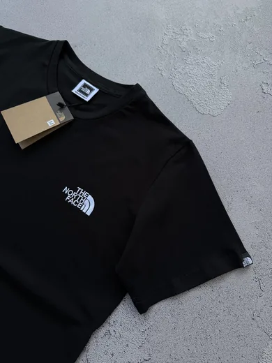 Футболка The North Face чорна вишивка фото 2