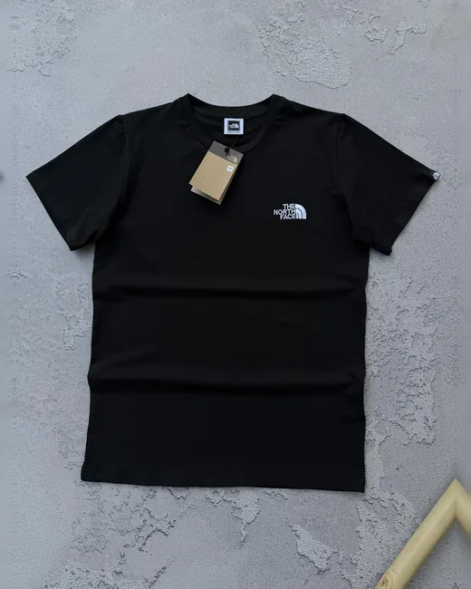 Футболка The North Face чорна вишивка