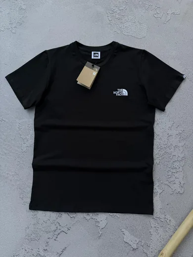 Футболка The North Face чорна вишивка
