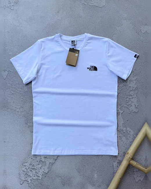 Футболка The North Face біла вишивка