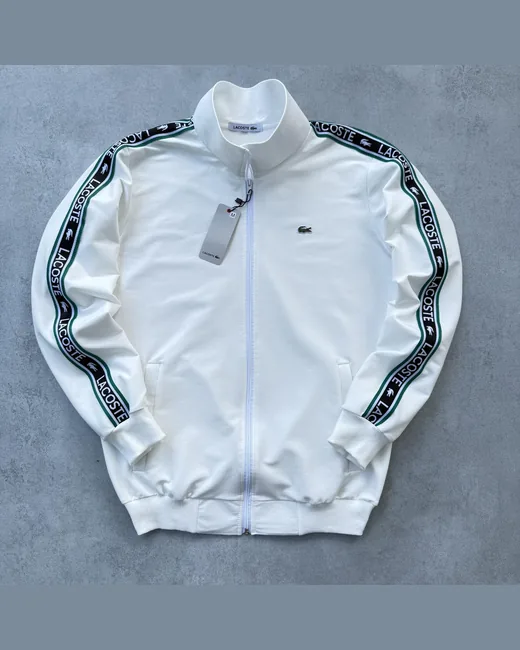 Кофта Lacoste молочна фото 4
