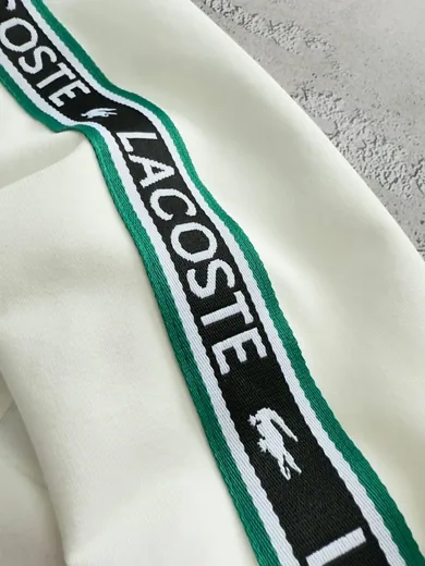 Кофта Lacoste молочна фото 3