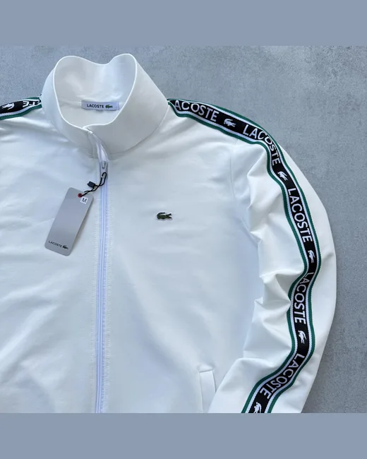 Кофта Lacoste молочна фото 6