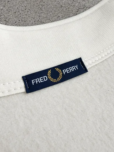 Набір Fred Perry зима кофта молочна та штани чорні фото 5