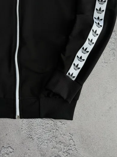 Кофта Adidas чорна з лампасами фото 5